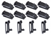 Replacement belt clips (12) for Motorola Talkabout radios