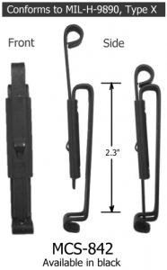 MCS-842 metal steel belt clip 'alice keeper' slide lock heavy duty