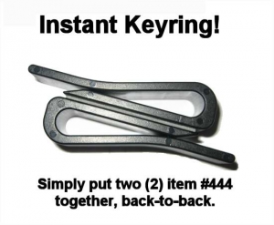 Keyring belt clip