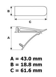 InstaClip belt clip - lower back