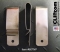 Metal (steel) belt holster clip, bright nickel plated (chrome)