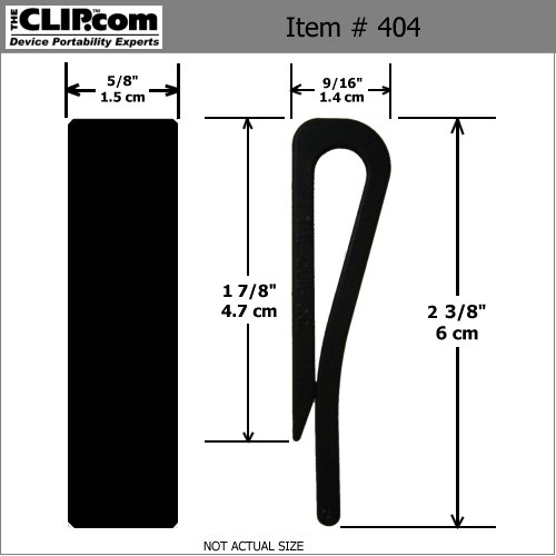 THECLIP.COM Plastic, Sew-in Style Belt Clip (Si-120) (2 pieces)