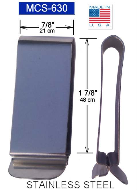  Inc. > Knife Sheath Clips > Spring stainless steel metal  holster sheath belt clip