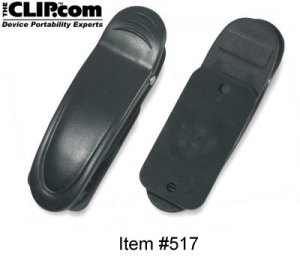 Ratcheting belt clip for case plastic and steel