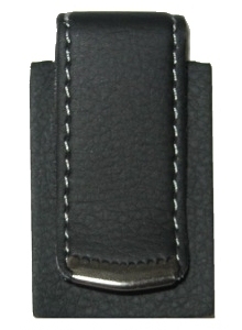 Leather covered metal belt clip (Special Order Only)