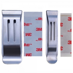 Stainless steel belt clip, TWO WIDTHS - 2-PACK