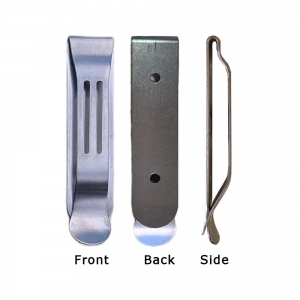 Stainless steel belt clip, TWO WIDTHS - 2-PACK